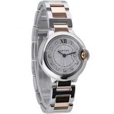 Cartier Ballon Bleu 3009 With 28mm Steel & Rose Gold Case and Silver Dial. Ex... 4