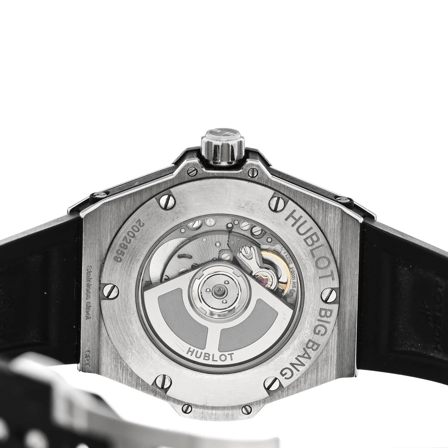 Stainless Steel Rubber Diamond Bezel 33mm Big Bang One Click Automatic Black 485.SX.1270.RX 4