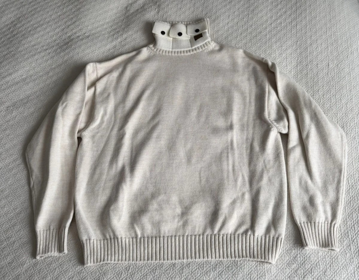 8G Cotton Wool Navy Turtleneck Sweater Nickel Pocket — streetwear — resale