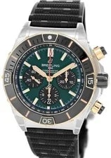 Breitling Super Chronomat B01 44mm Green Dial Rubber UB0136251L1S1 2