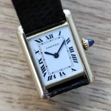 Cartier — Cartier 18K Tank Louis W. Deployant Clasp, Small Manual Wind Model, Ref 78087 — Watch — resale