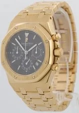 2024 Archives Audemars Piguet Royal Oak Chronograph 18k Gold Blue 39mm 25860BA 3