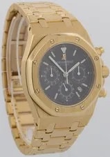 2024 Archives Audemars Piguet Royal Oak Chronograph 18k Gold Blue 39mm 25860BA 4