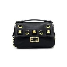 Fendi Double Micro Baguette Stud Chain Crossbody 153559381 2