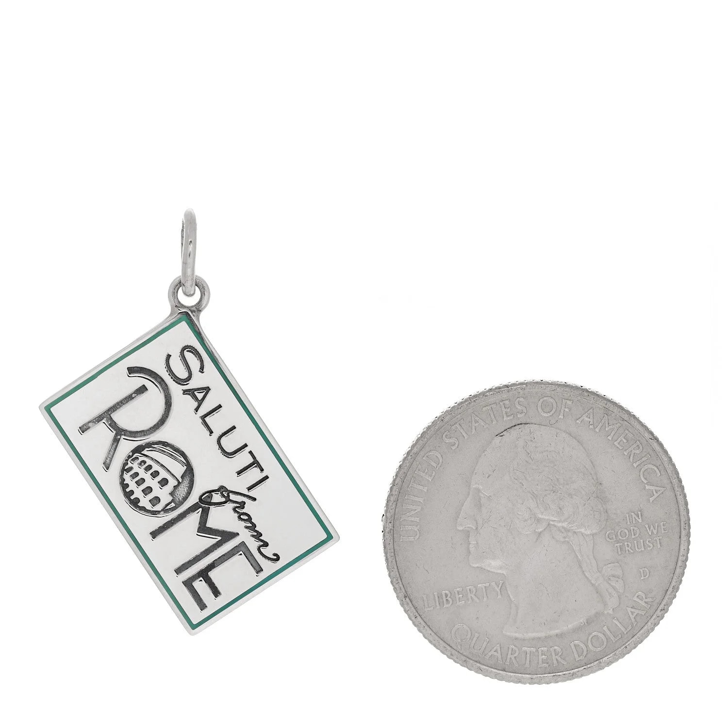 Enamel Rome Postcard Charm 2