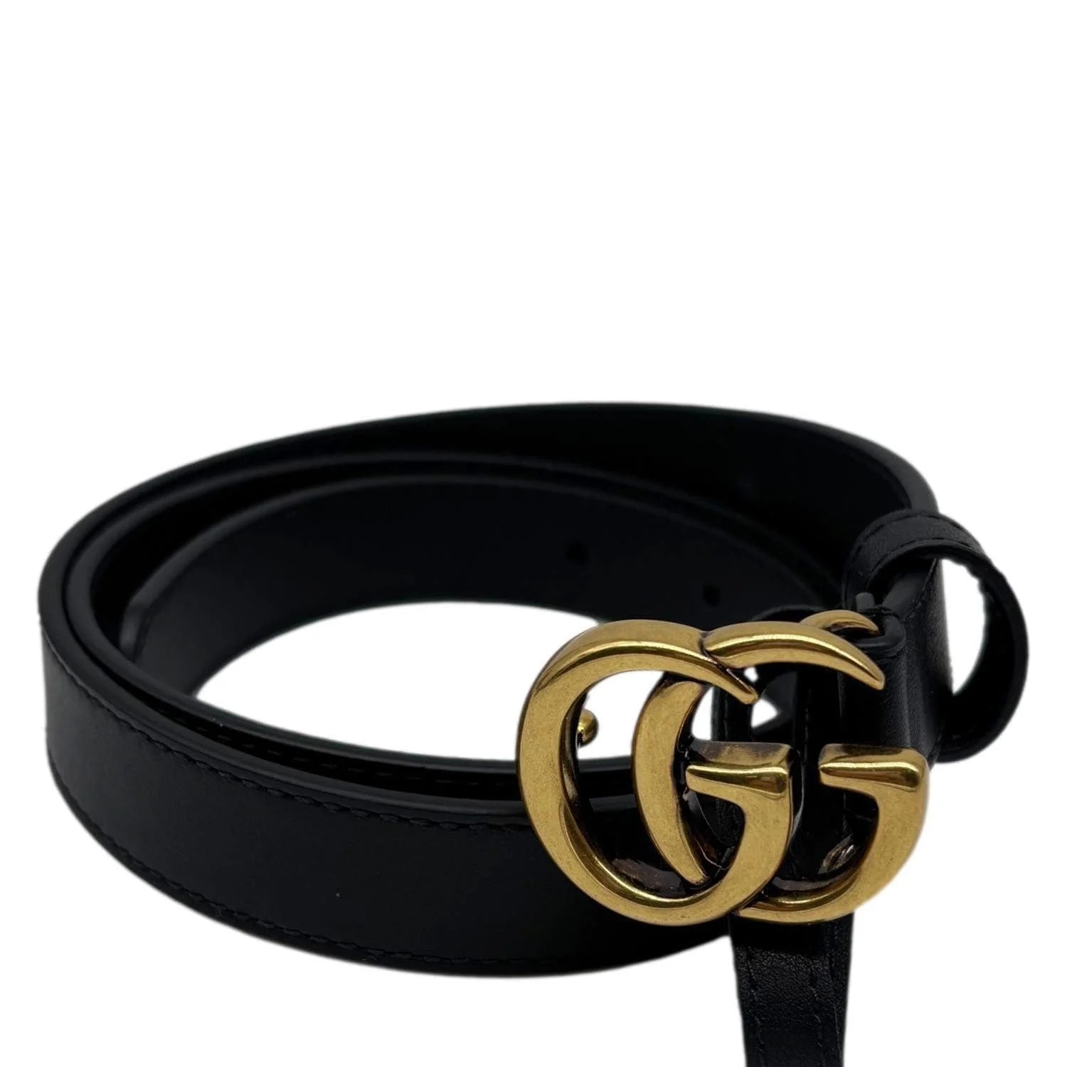 Gucci Double G Buckle Belt Size 75/30 409417 2