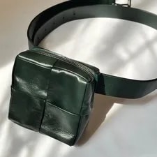 Bottega Veneta — Bottega Veneta Cassette Belt With Pouch Dark 105cm — Handbag — resale