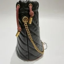 Authentic Gucci Marmont Mini Matelasse Bucket Crossbody 3