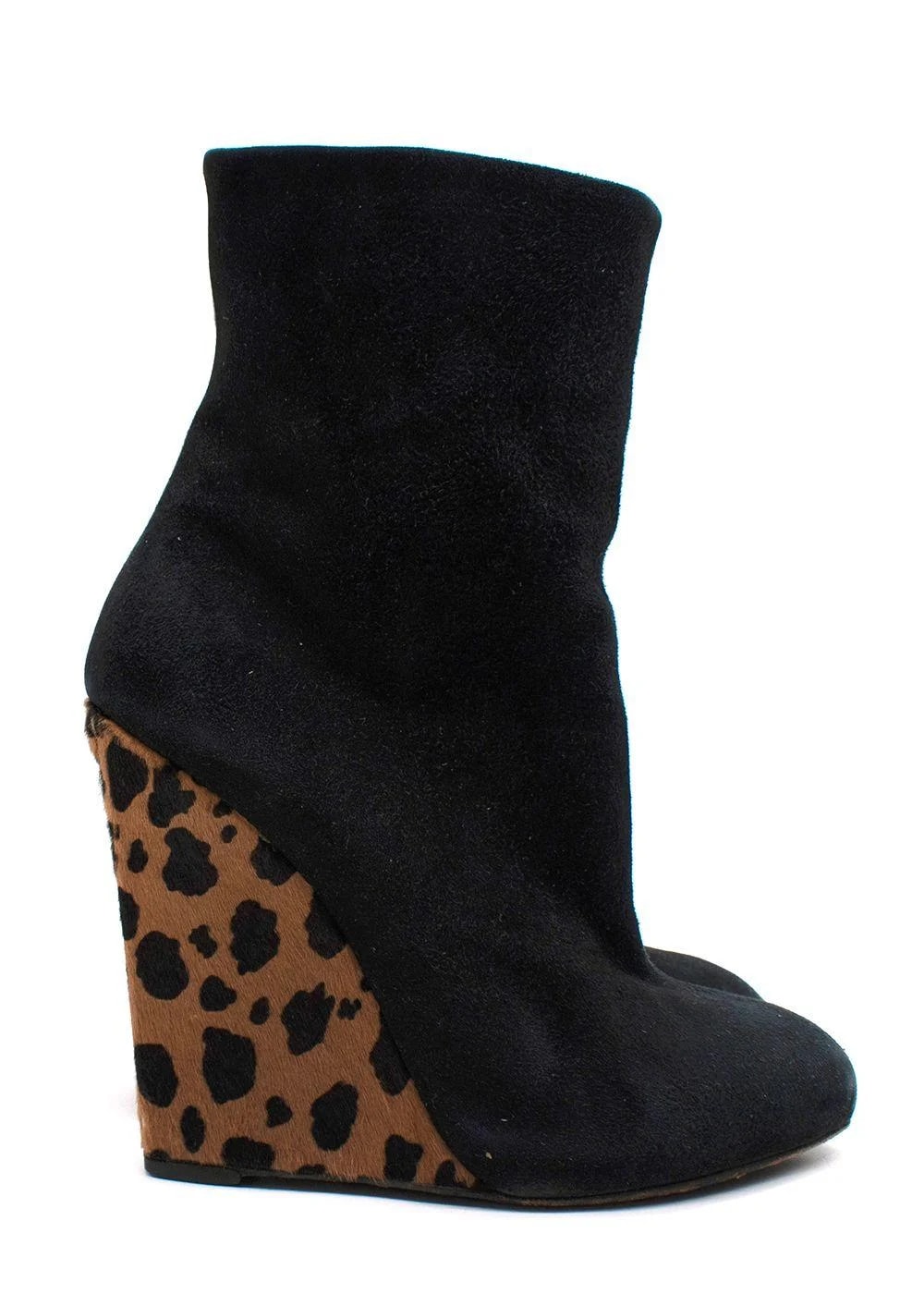 Giuseppe Zanotti Wedge Ankle Leopard Print 4