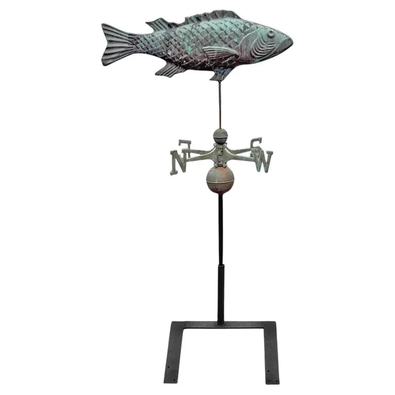 Early 20th Century American Trout Weathervane — Furniture — resale