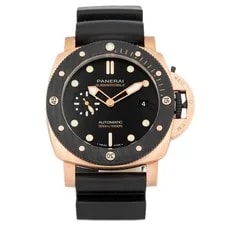 Panerai — Panerai Submersible Goldtech OroCarbo Rose Gold Black 44mm PAM01070 Full Set — Watch — resale