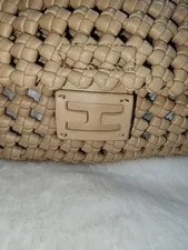 Fendi — Fendi Woven Logo Accent Top Handle Hardware for — Handbag — resale