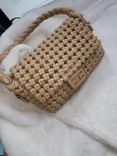 Fendi Woven Logo Accent Top Handle Hardware for 4