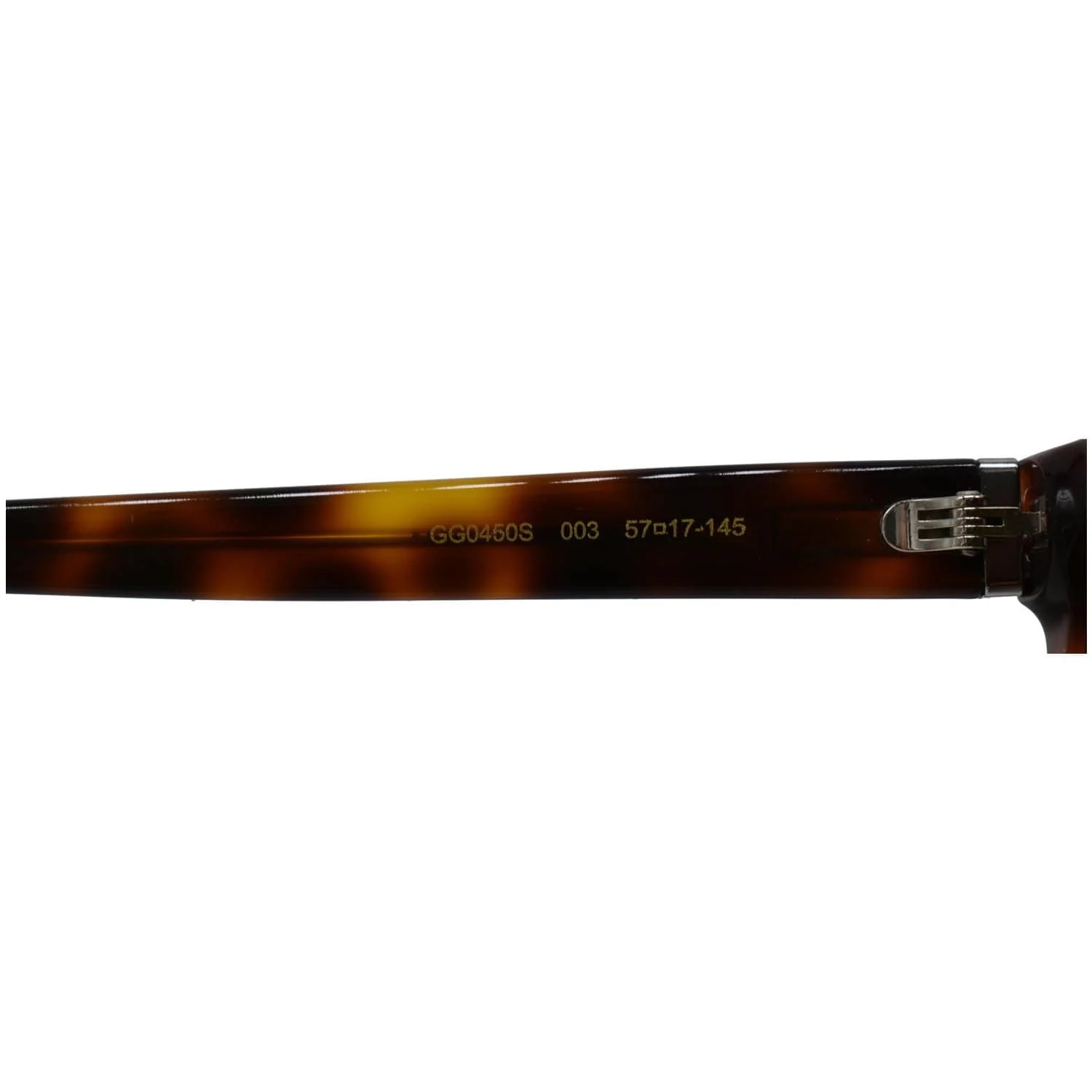 Gucci GG0450S 003 Havana Ruthenium Sunglasses Lens 4