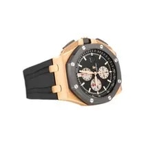 Audemars Piguet Royal Oak Offshore Rose Gold Black Dial 44mm 26401.RO Full Set 4