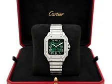 2026 Cartier Santos Medium Green Dial 4072 WSSA0061 35mm Stainless Steel 2