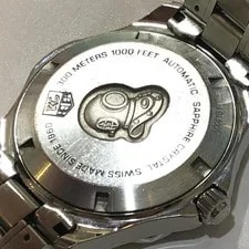 TAG Heuer Aquaracer Date WAF2110 Black Automatic 40mm Boxed From Japan 4