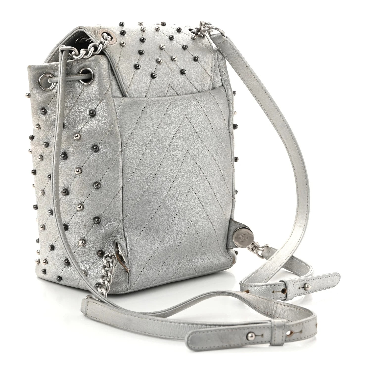 Metallic Chevron Studded Stud Wars Backpack 3