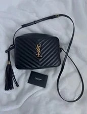 Saint Laurent — Saint Laurent Lou Camera - Chevron — Handbag — resale