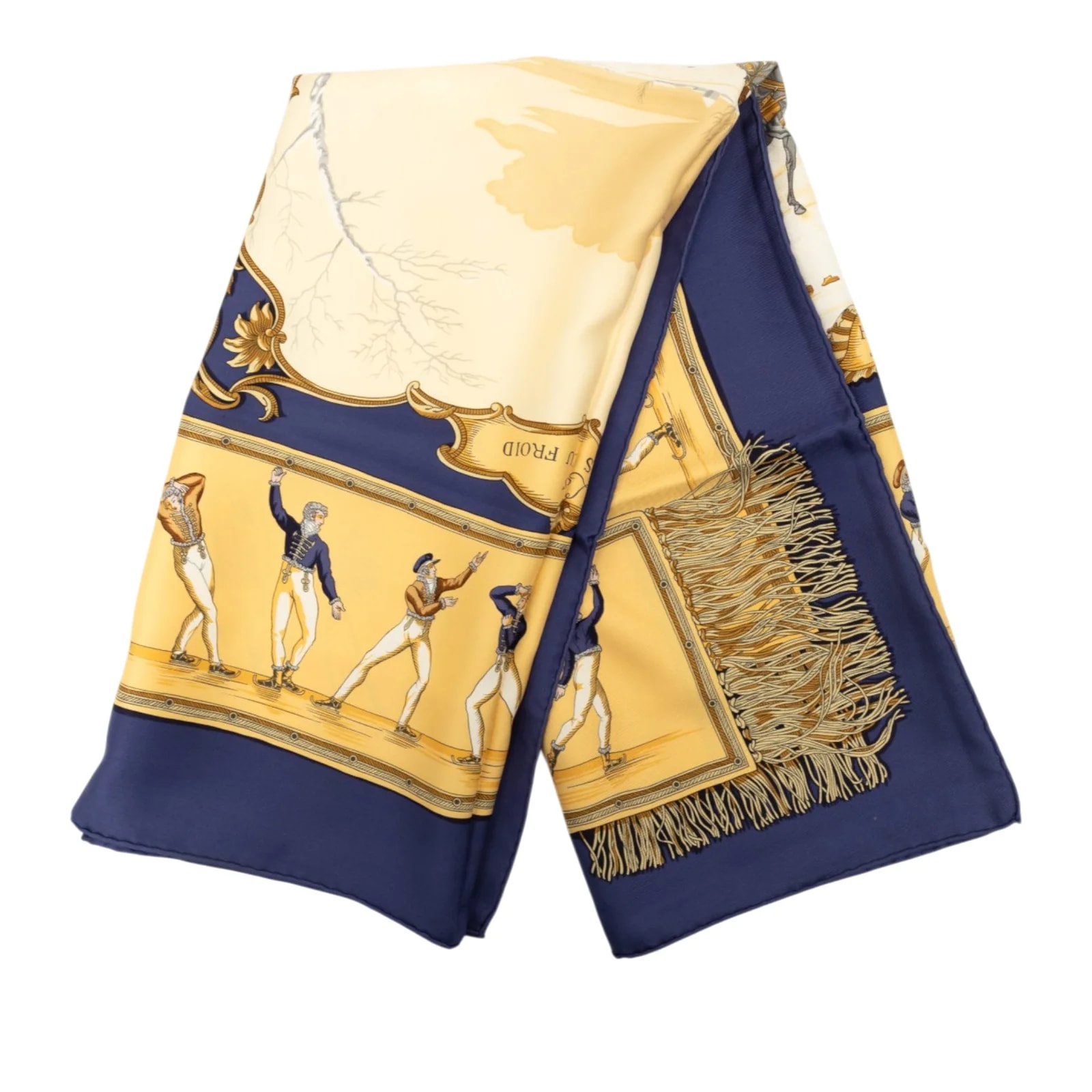 Hermès — Les Plaisirs du Froid Scarf 90 — Accessory — resale