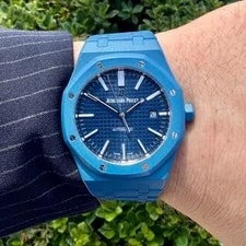 Audemars Piguet Royal OAK 15400ST 41MM Blue PVD 2