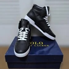 9.0US Ralph Lauren Shoes Polo Logo Embroidered Lace-Up Limited Edit