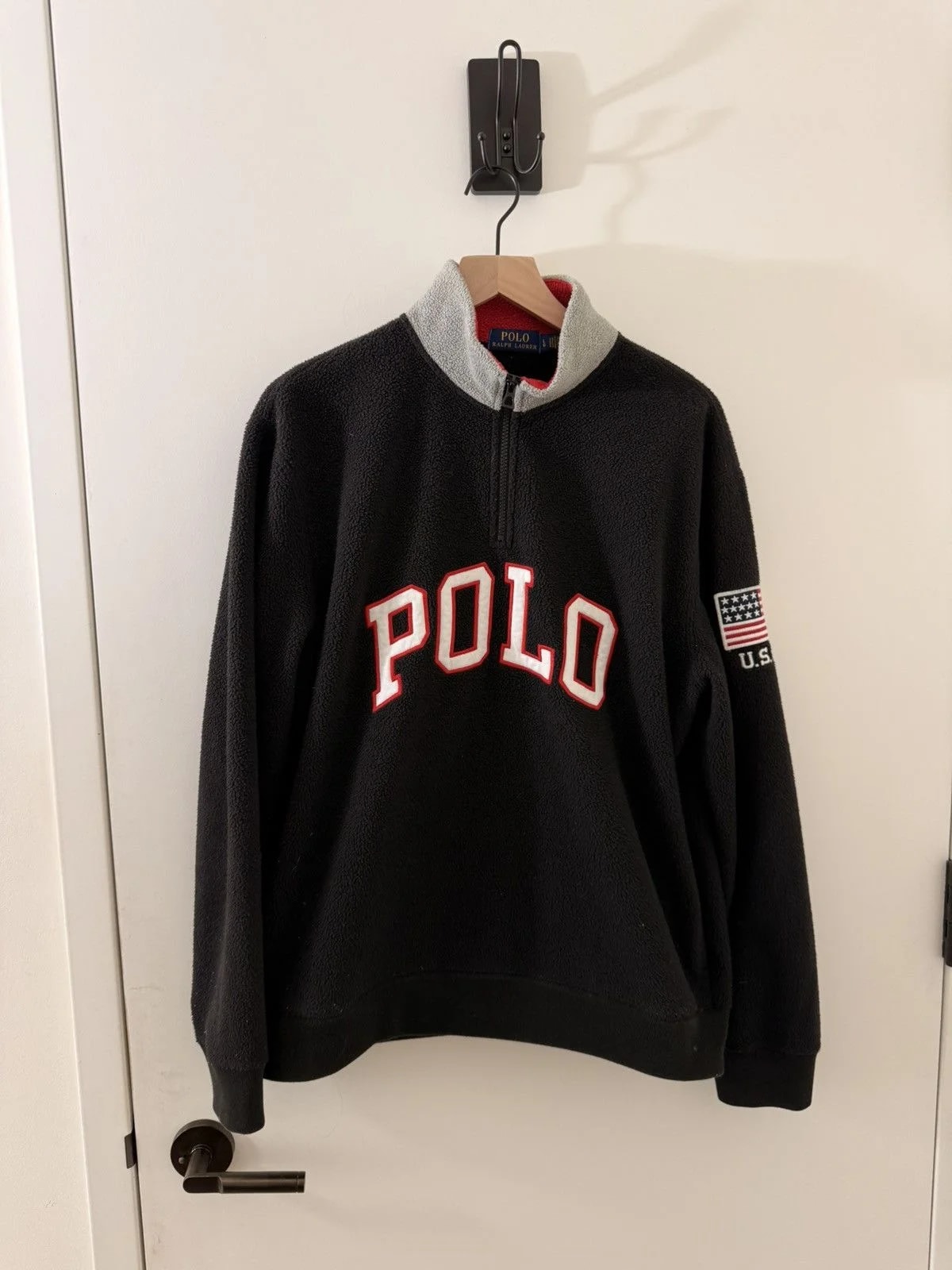 Polo Ralph Lauren — Polo Ralph Lauren 1/4 Zip Spellout Pullover — streetwear — resale