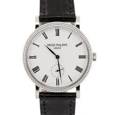 Patek Philippe — Patek Philippe Calatrava 7119G Hobnail Roman 18K White Gold Leather 31mm — Watch — resale
