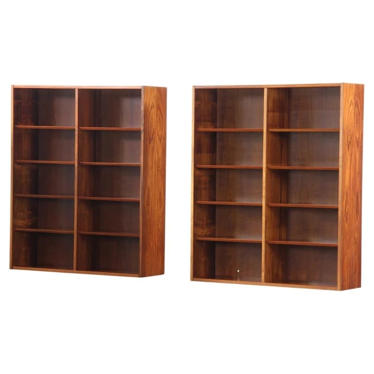 Poul Hundevad — Pair of "Poul Hundevad" Bookshelves, Denmark 1960s Cabinetmaker Mid-century — Furniture — resale