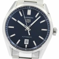 TAG Heuer Carrera Caliber 5 WBN2112-0 Automatic 39mm Box Papers Blue 2