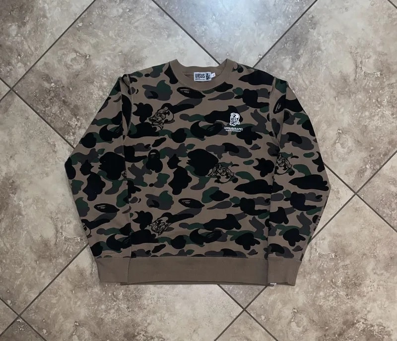 BAPE — Bape Ursus Ussr Camo Crewneck — streetwear — resale