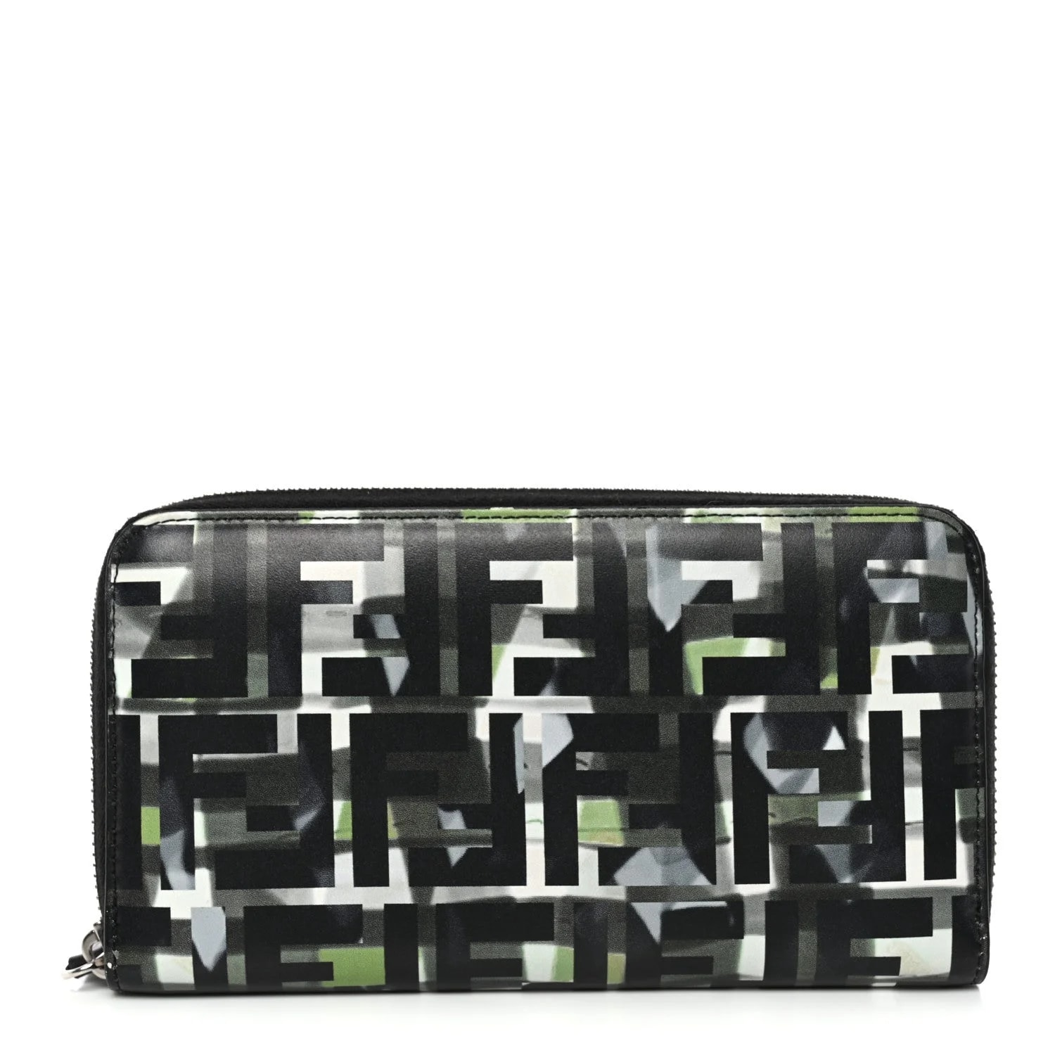 Fendi — Vitello CamouFF Zip Around Wallet — Accessory — resale