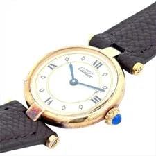 Must de Cartier Vendome Vermeil 590004 925 SM With Box Papers 16cm 3