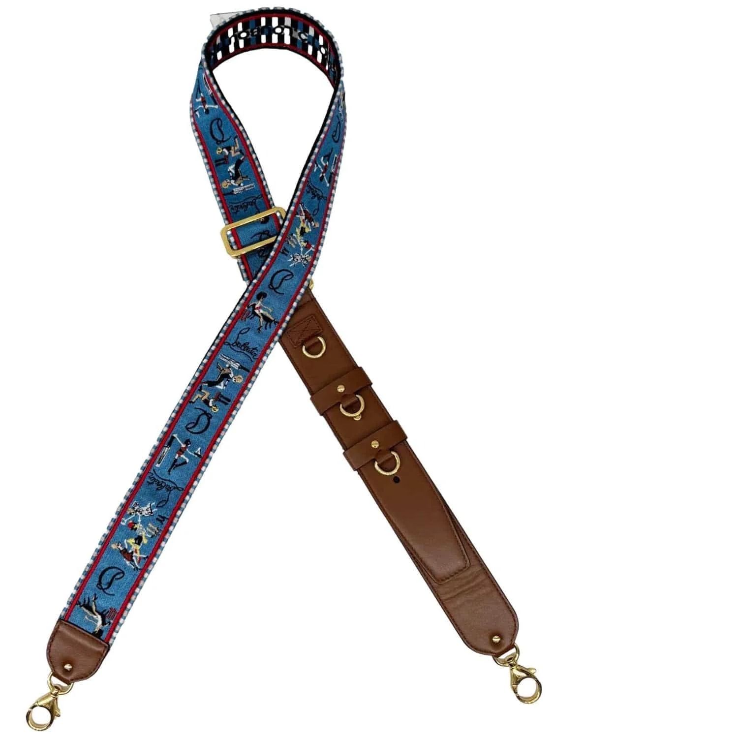Christian Louboutin — Christian Louboutin Greekaba Embroidered Bag Strap — Accessory — resale
