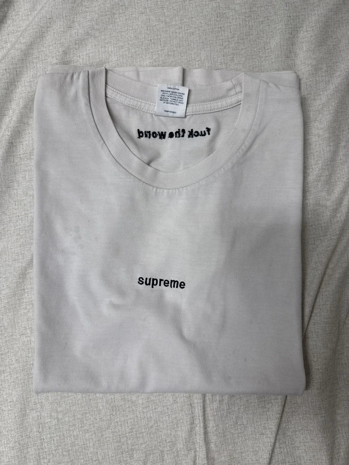 Supreme — Supreme Fuck the World FTW Large FTP Embroidered — streetwear — resale