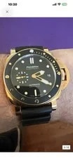 Panerai Submersible Automatic 42mm 300m Black Dial Rose Gold Rubber Box/Pprs 4