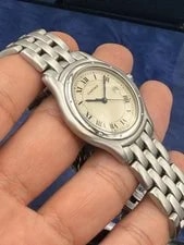 Cartier Panthere Cougar Quartz, White Roman Dial Ref. 987904 3