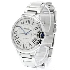Cartier Baron Blue LM W69012Z4 Date Silver Dial Automatic Watch_974313 2