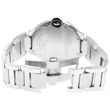 Cartier Baron Blue LM W69012Z4 Date Silver Dial Automatic Watch_974313 3