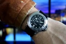 ’S SS Panerai Luminor Submersible 44mm Black Dial Automatic With B&P 3