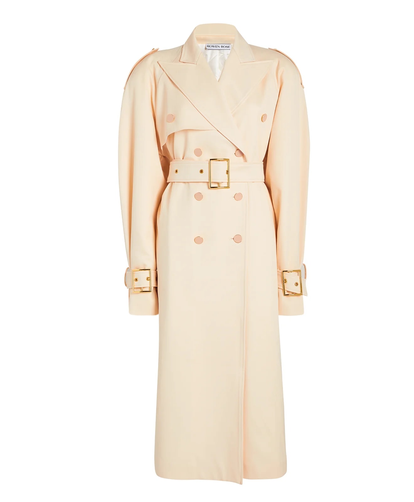Rowen Oversized Double-Breasted Belted Trench Coat 2
