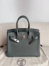 Hermes Birkin30 Amande Palladium Hardware U Stamp 4
