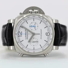 Panerai Luminor Chrono 44mm Stainless Steel White Dial PAM01218 2