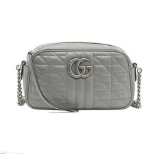 Gucci Matelassé Chevron GG Marmont Small Chain 135202575 2