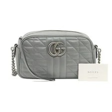 Gucci Matelassé Chevron GG Marmont Small Chain 135202575 3