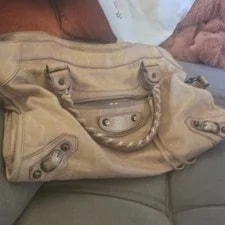 Balenciaga — Balenciaga City Distressed Braided Top Handle Zip Satchel — Handbag — resale
