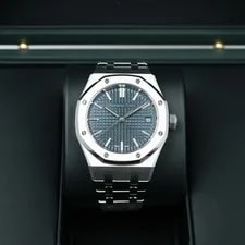 Audemars Piguet Royal Oak 50th Anniversary Blue 37mm 15550ST Complete Set 2