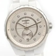 Chanel J12 365 Ceramic Diamond S Silver H4345 From Japan 3