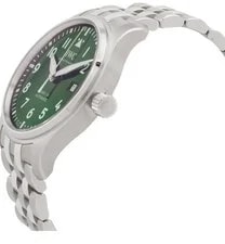 IWC Pilot’s Mark XX 40mm Green Dial Automatic Date Steel Bracelet 3