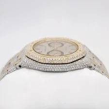 Audemars Piguet Royal Oak no.164 38mm T/T 18k Custom Diamond Band/bezel w.Box 4